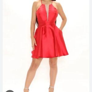 Fashion Nova Vibrant Red Dress